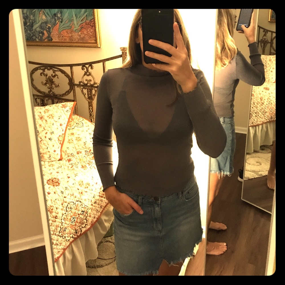 Shimmer long sleeve F21 Top